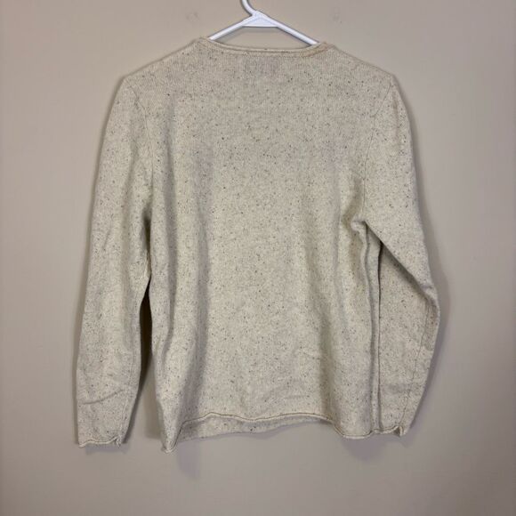 Kiel James Patrick Oatmeal 100% Wool Old Salt Pullover Sweater XL - Picture 2 of 8